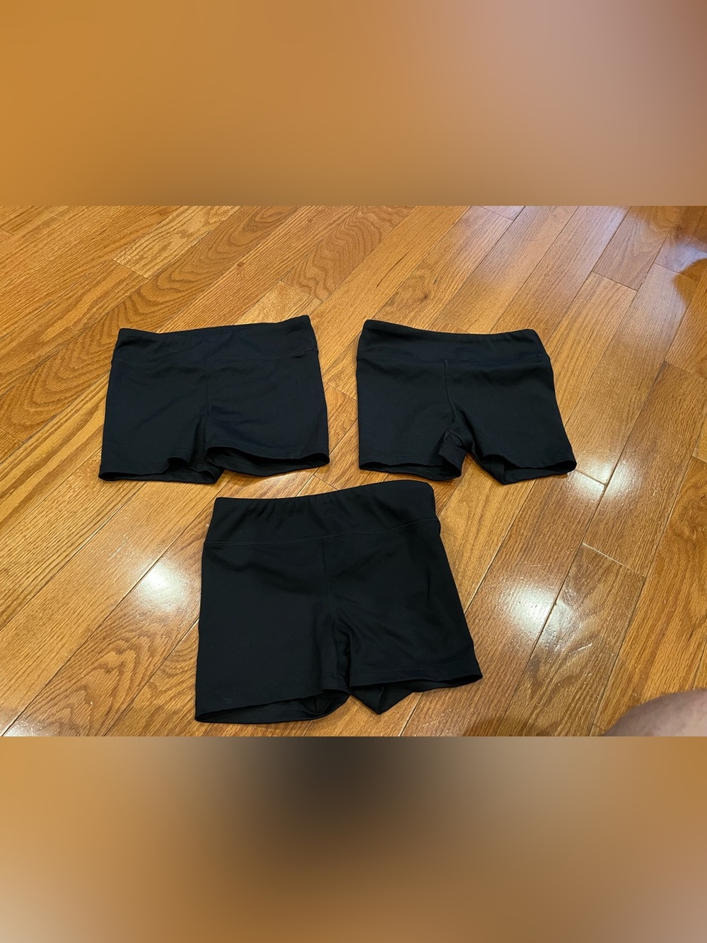 Set of 3 Girls 90 degree by reflex bike shorts workout yoga Medium 10